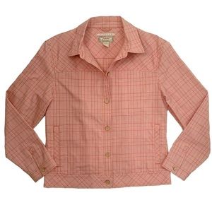 Tommy Bahama Plaid Button Up Shirt Jacket